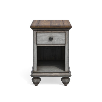 Plymouth - Chairside Table - Gray