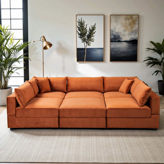 Uptown - Modular Sofa - Burnt Orange