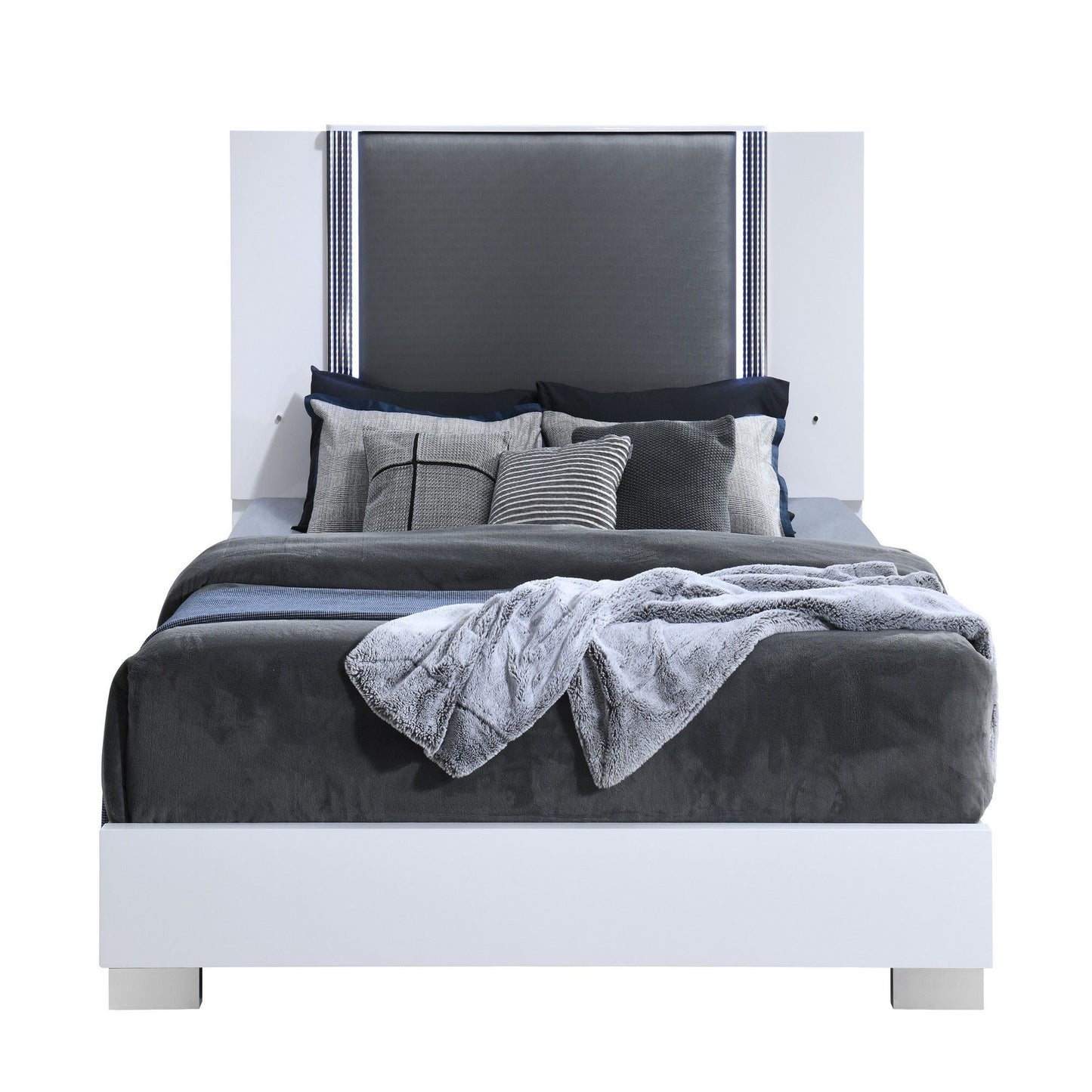 Moon - 5 Pieces Bedroom Set With LED Accent