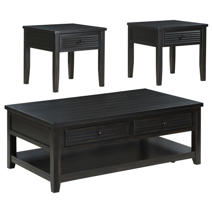 Concord - Coffee And End Table Set Distressed