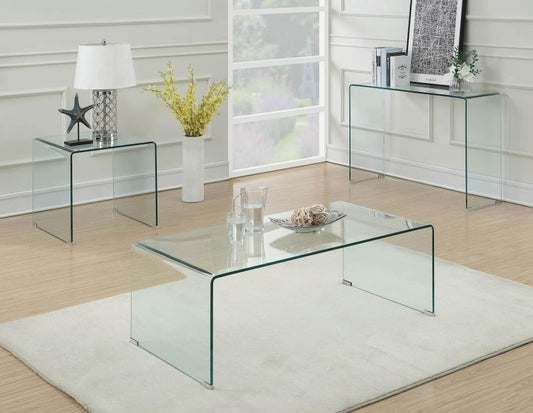 Ripley - Bent Glass Coffee And End Table Set