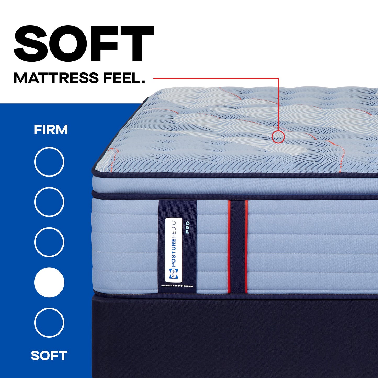 Posturepedic Pro - Indianapolis Euro Pillow Top Soft