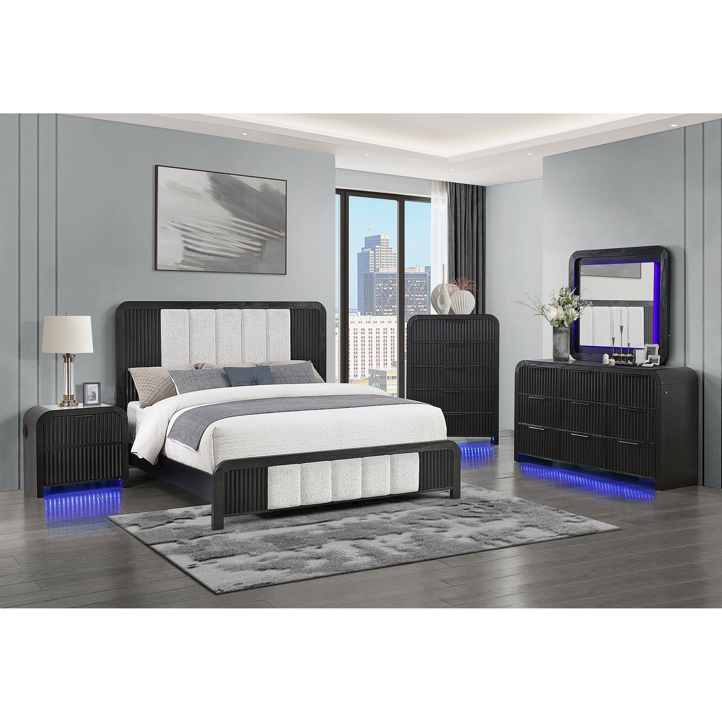 Beverly - Bed With Fluted Detailing