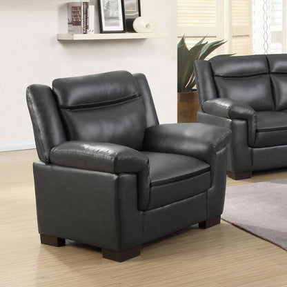 Arabella - Upholstered Padded Arm Accent Chair - Gray