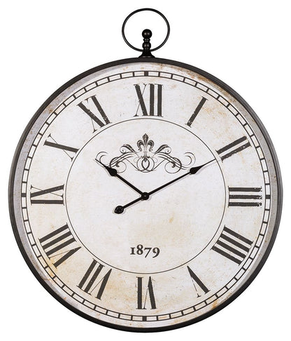 Augustina - Wall Clock - Antique Black