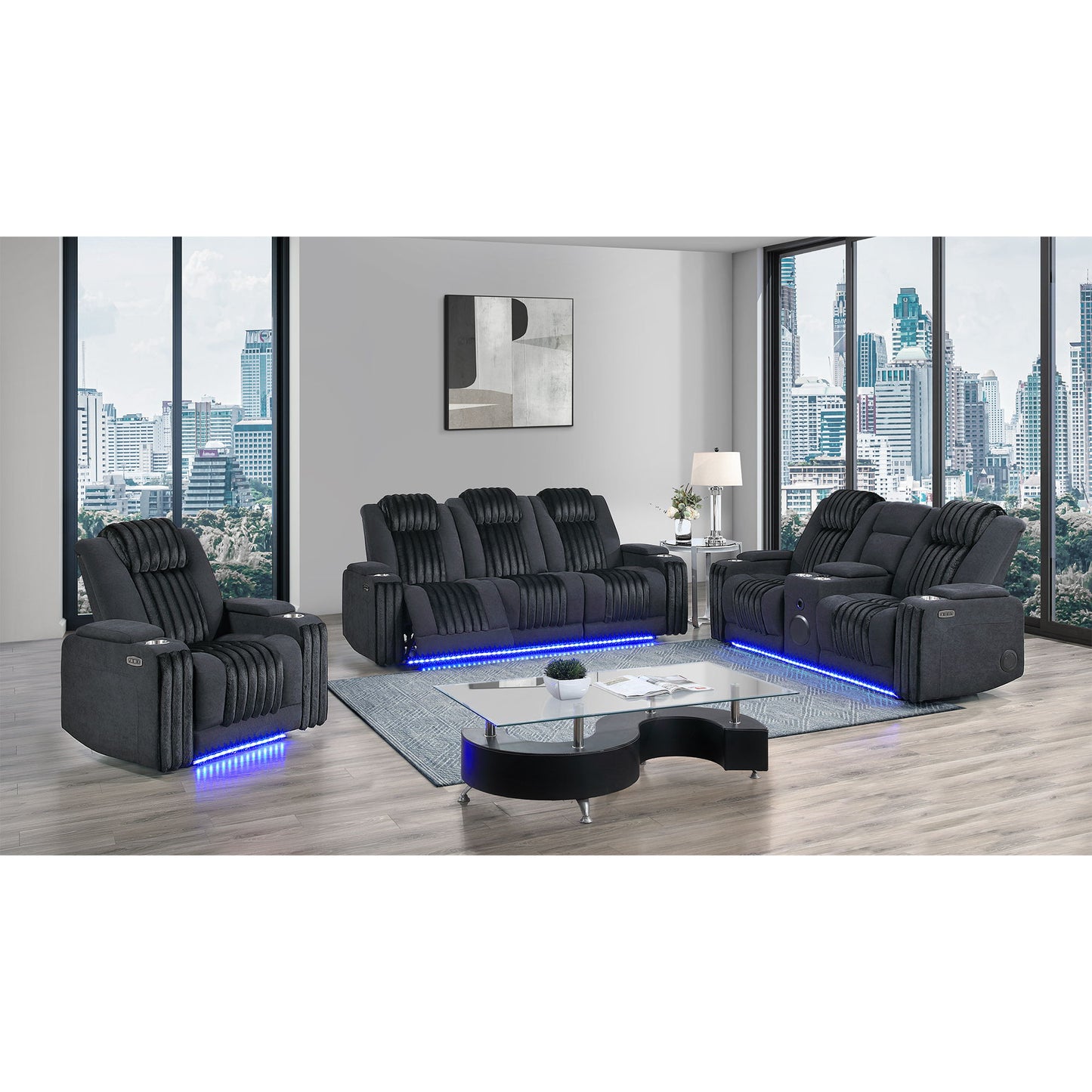 Duran - Power Reclining Sofa With Power Headrest