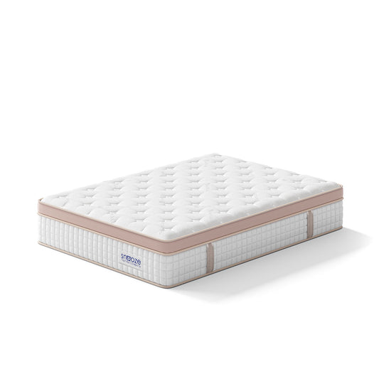 Snooze Mattress Company Harmony - 12" Euro Top Firm Hybrid Mattress With Independently Encased Coils & Gel Memory Foam