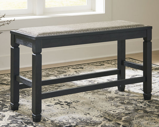 Tyler Creek - Antique Black - DBL Counter UPH Bench