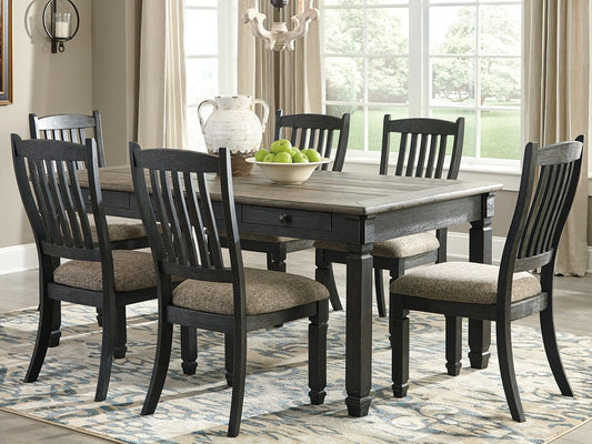 Tyler Creek - Black / Gray - Rectangular Dining Room Table