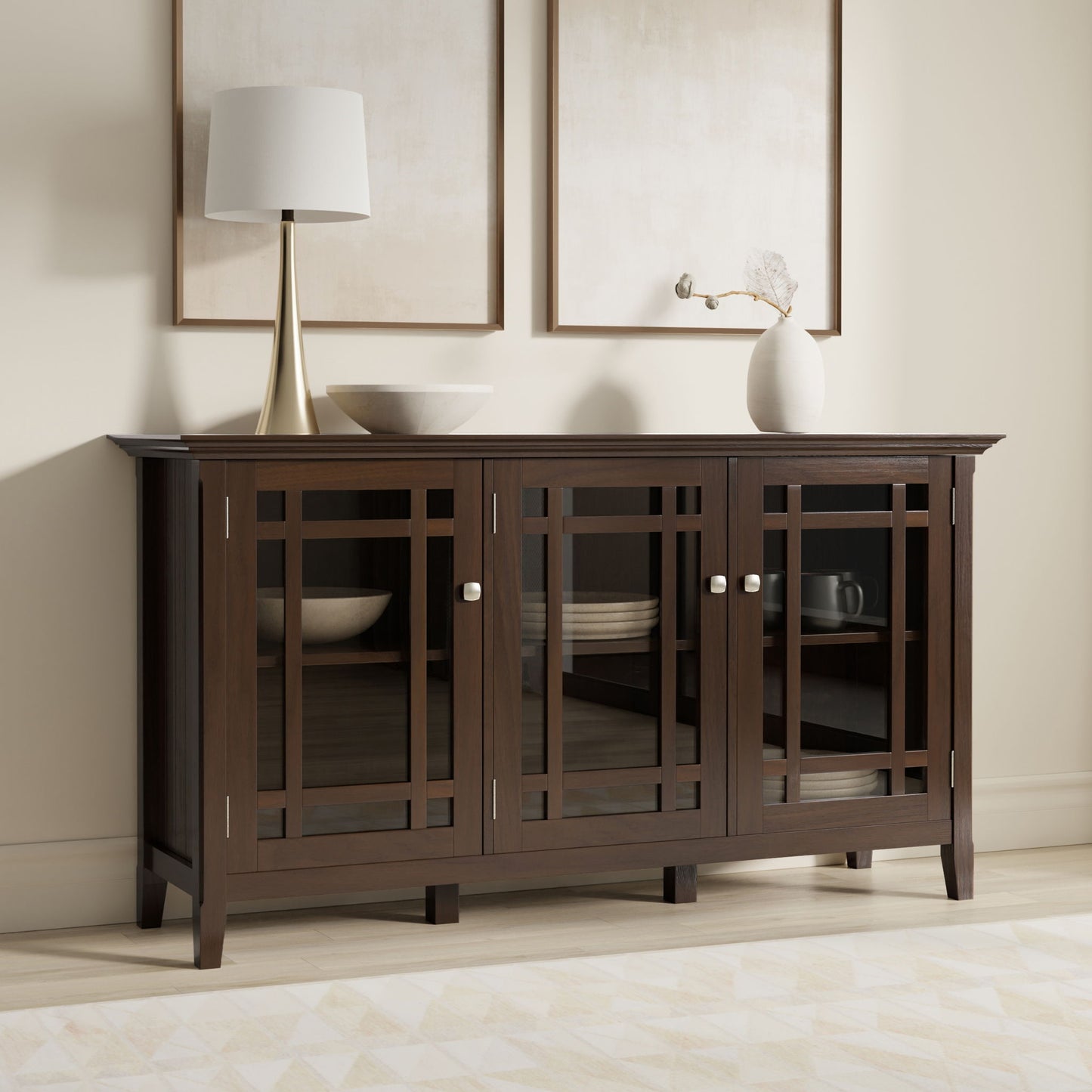 Bedford - Storage Cabinet With Adjustable Shelves - Brown