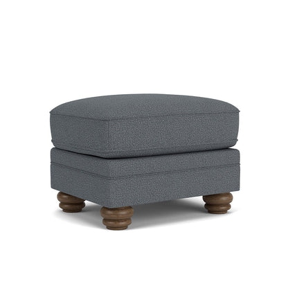Bexley - Fabric Ottoman, Nailhead Trim