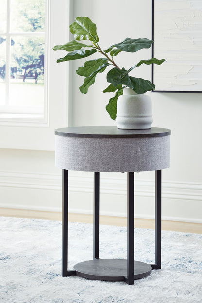 Sethlen - Accent Table - Gray / Black