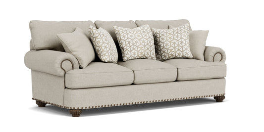 Patterson - Fabric Sofa, Nailhead Trim