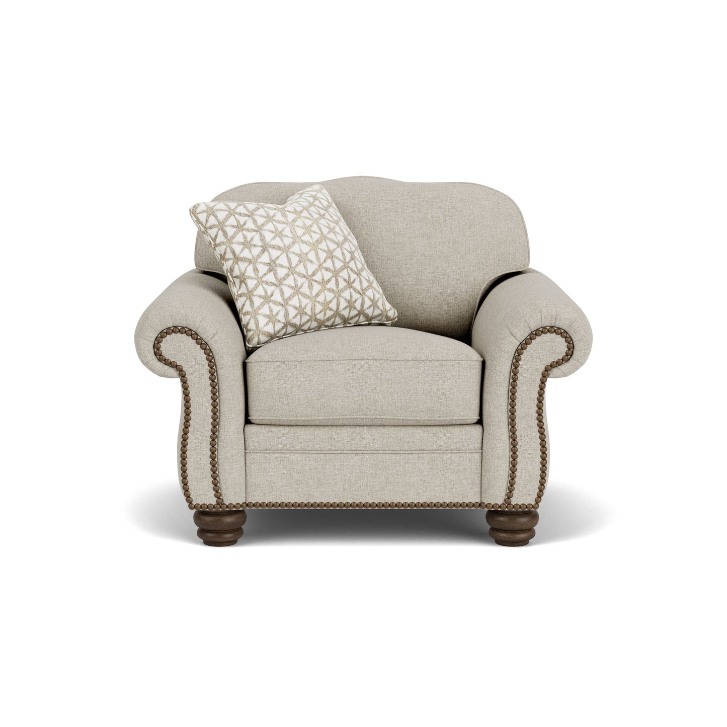 Bexley - Fabric Chair, Nailhead Trim