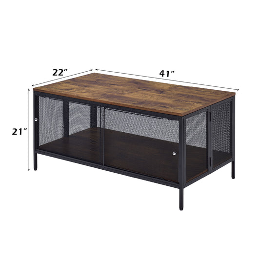 Winam - Coffee Table - Antique Oak / Black