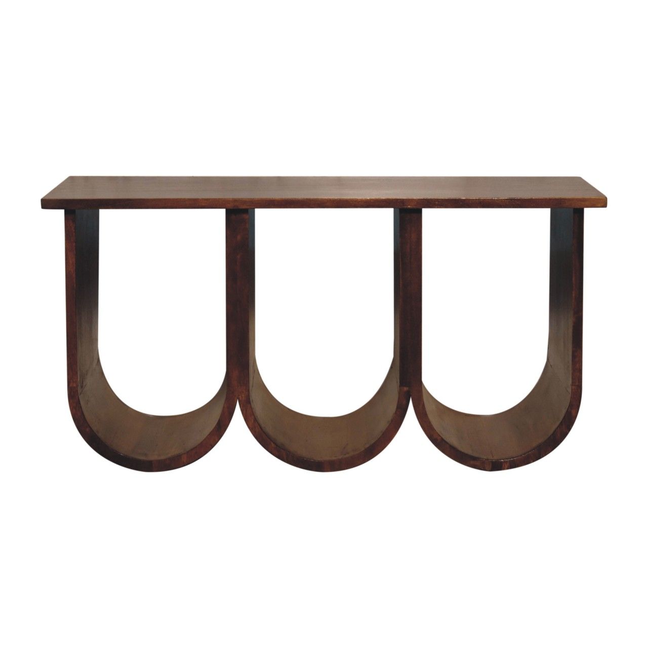 Triple Open Style Coffee Table - Beige / Brown