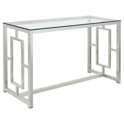 Merced - Glass Top Metal Table