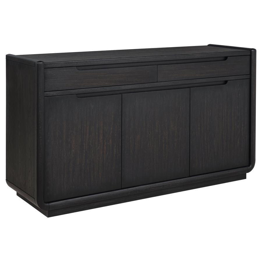 Leandro - 2-Drawer Dining Sideboard Server - Burnished Black