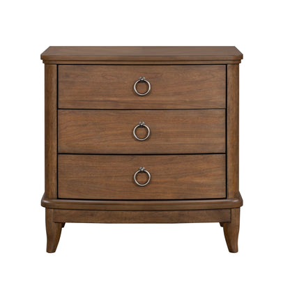 Bellevue - 3-Drawer Nightstand - Whiskey Brown