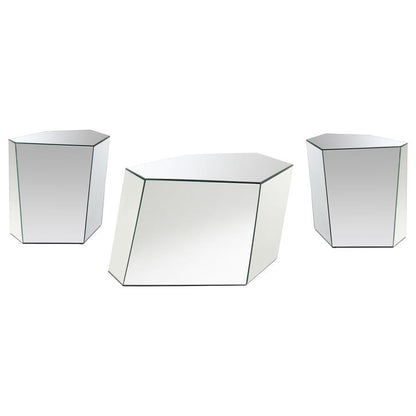Capella - Mirrored Coffee Table Set