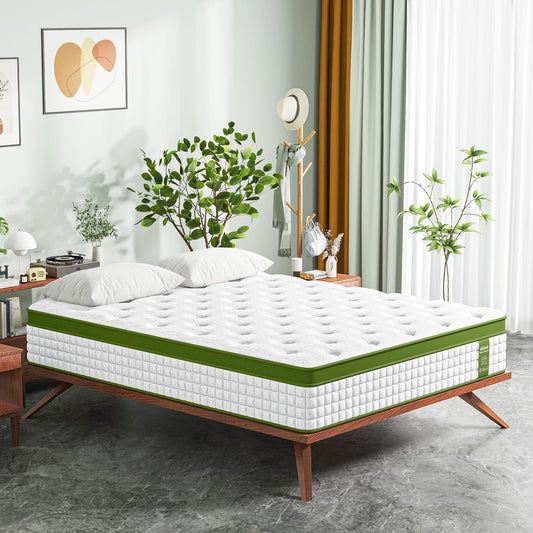 14" Hybrid Mattress With Gel Memory Foam And Pocket Springs