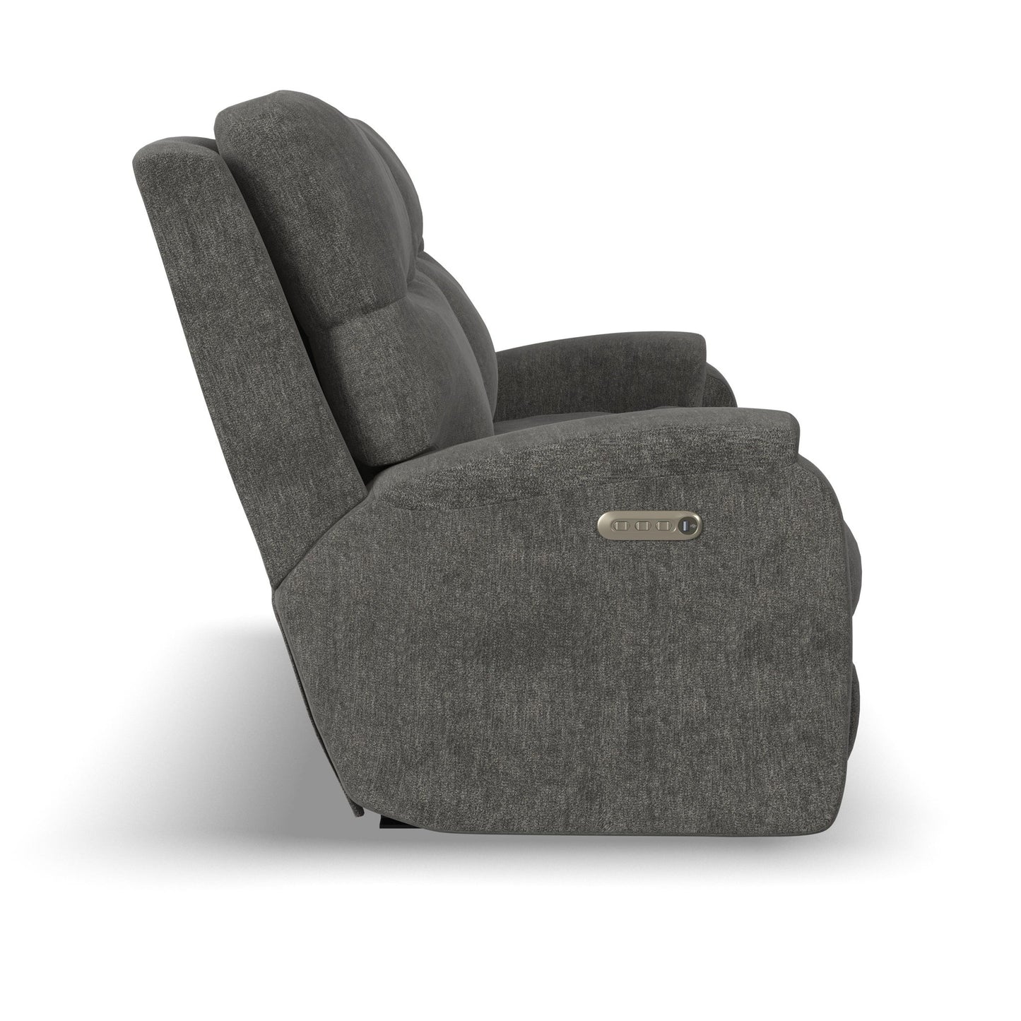 Penn - Fabric Power Reclining Sofa With Power Headrests & Lumbar