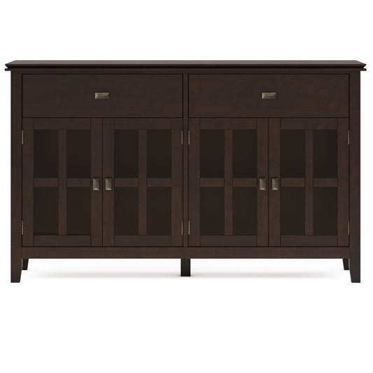 Artisan - Large 4 Door Sideboard Buffet - Dark Chestnut Brown