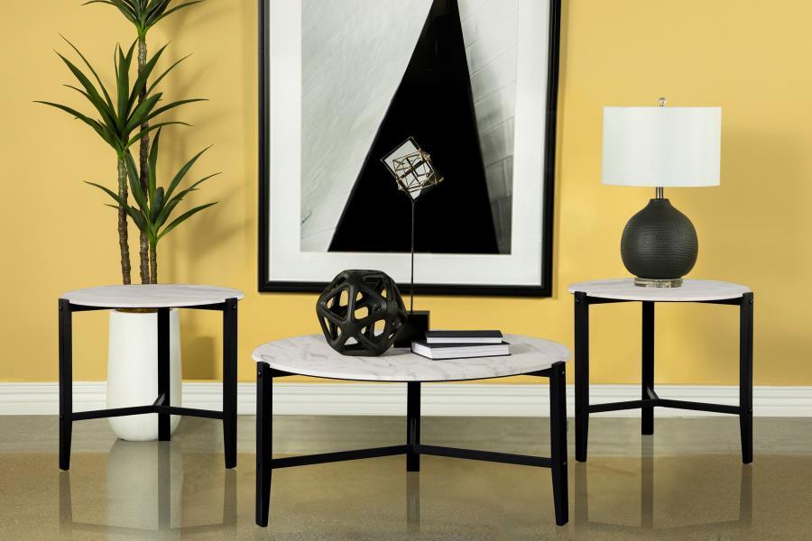 Tandi - Faux Marble Coffee Table Set