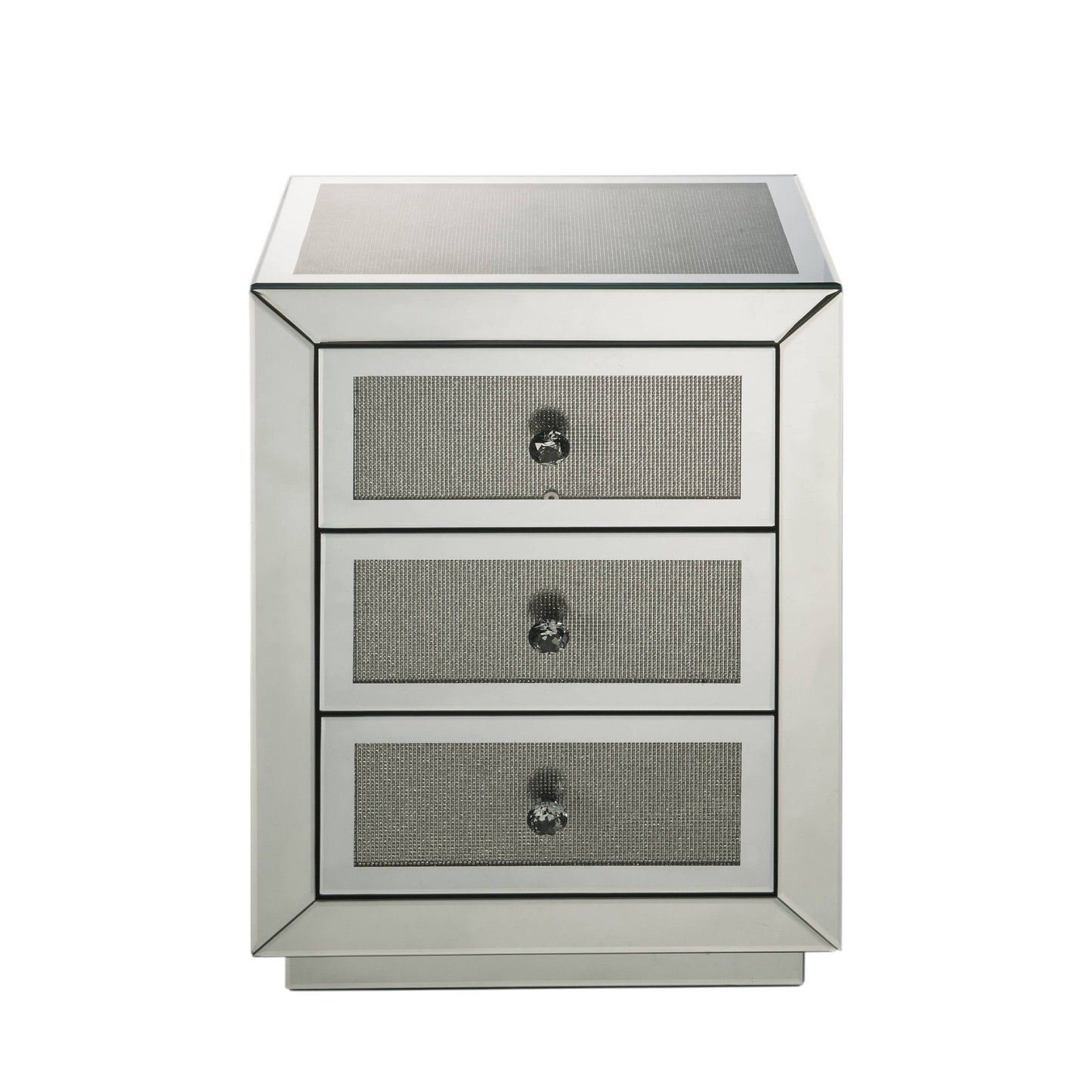 Noralie - Accent Table - Silver / Mirror