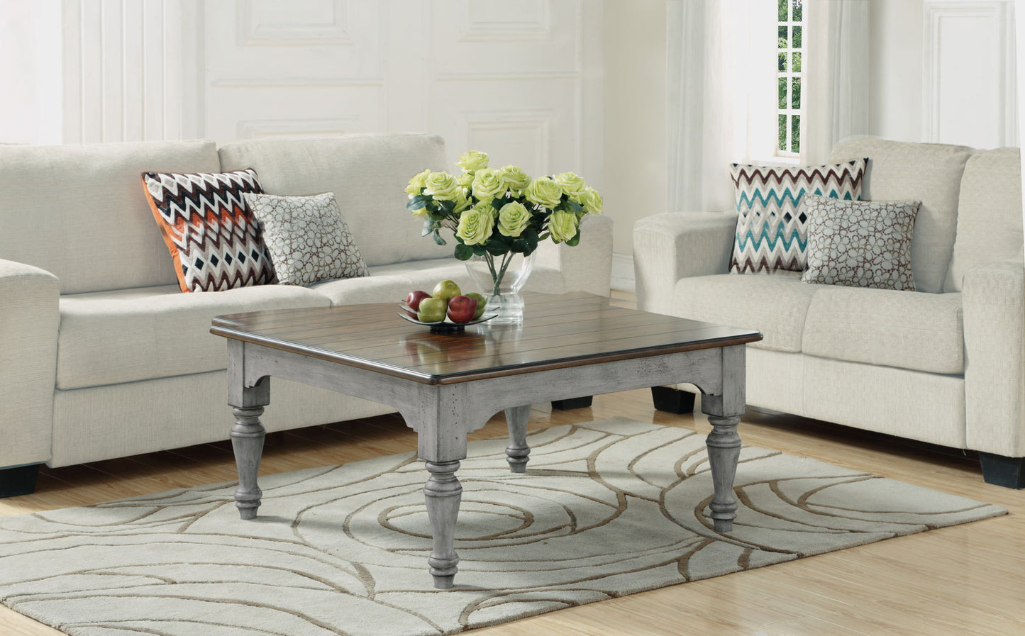 Plymouth - Square Coffee Table - Gray