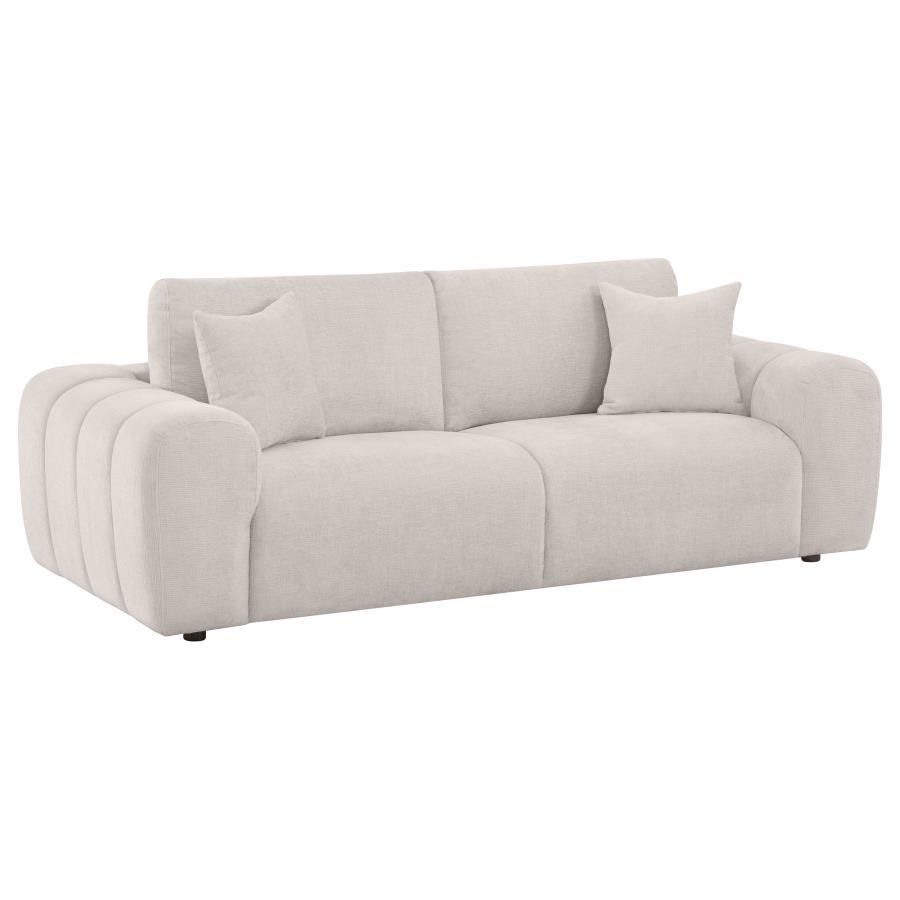 Burnett - Chenille Upholstered Wide Arm Sofa