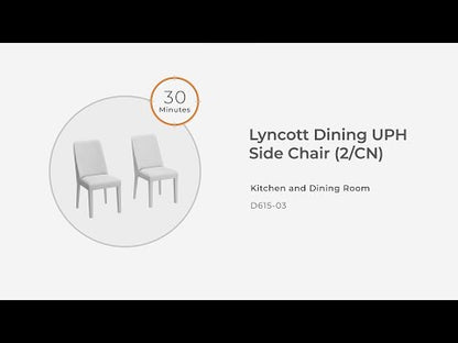 Lyncott - Dining Uph Side Chair (Set of 2) - Blue / Brown